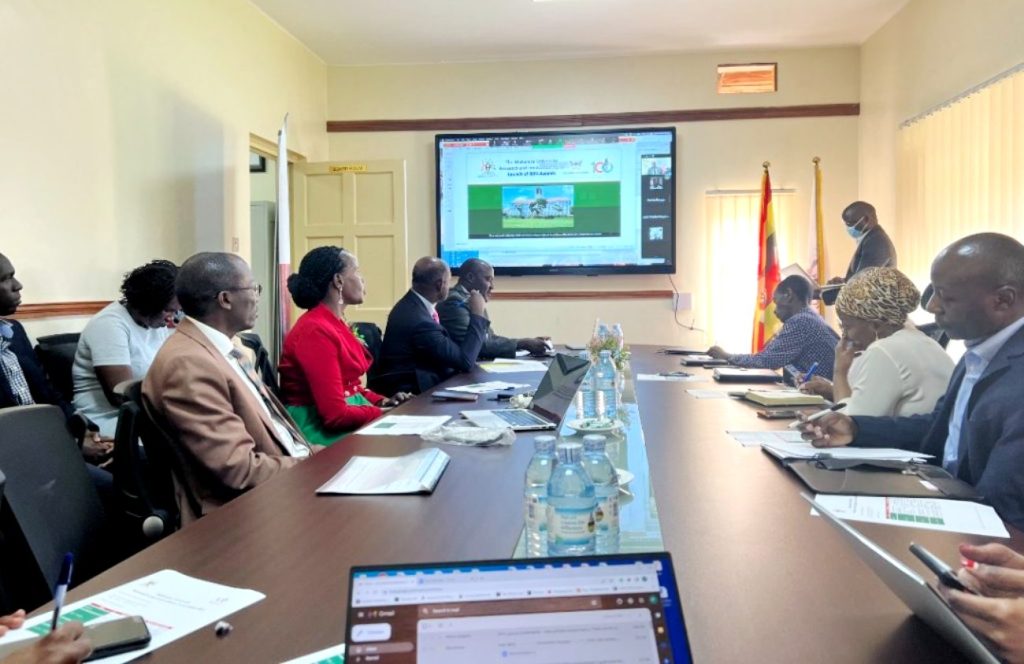 The Researchers and Innovators joined in the session virtually and Prof. Nawangwe and part of the Mak-RIF team convened in the Mak-RIF Boardroom.