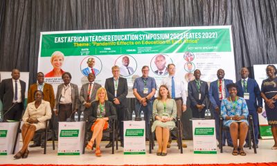 Officials from the partner institutions join the Ambassador and the VC for a photo at the EATES Symposium held 9th - 11th November 2022 at Makerere University. Kampala Uganda, East Africa.