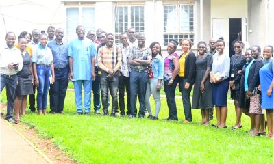 Part of the genetics and genomics study team and participants at the research dissemination workshop held on the 8th December 2022 at Makerere University College of Health Sciences.