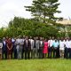 Prof. Eria Hisali (Front row black suit) with some of the facilitators and public officers attending the training conducted in Jinja by the Public Investment Management Centre of Excellence, College of Business and Management Sciences (CoBAMS), Makerere University.
