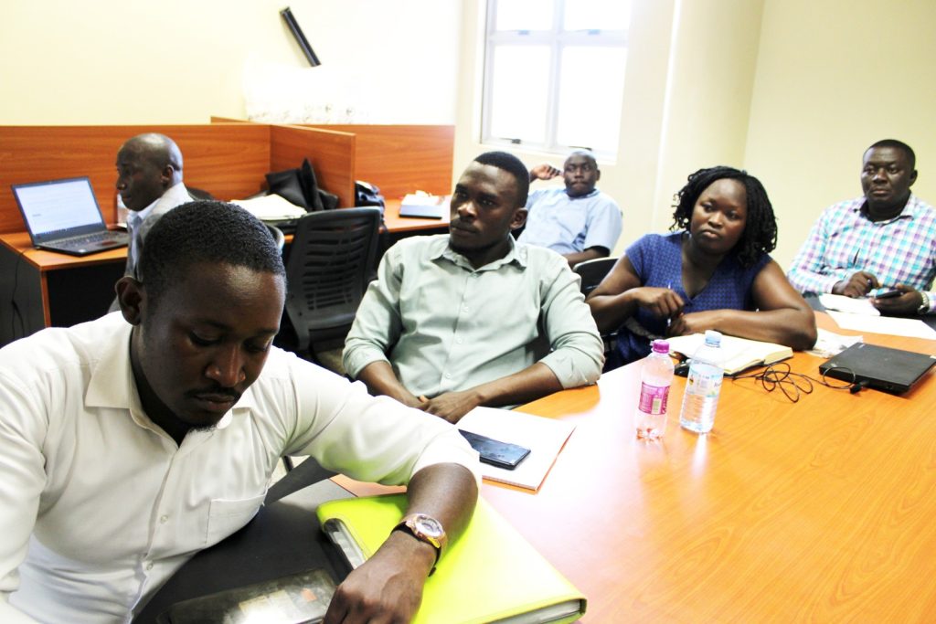 Some of the graduate students attending the training.