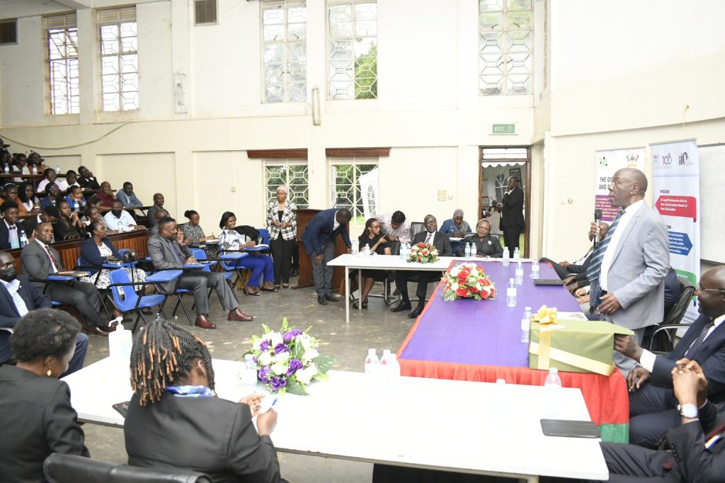 Professor Henry Alinaitwe, Deputy Vice Chancellor – Finance and Administration, Makerere University giving his remarks.