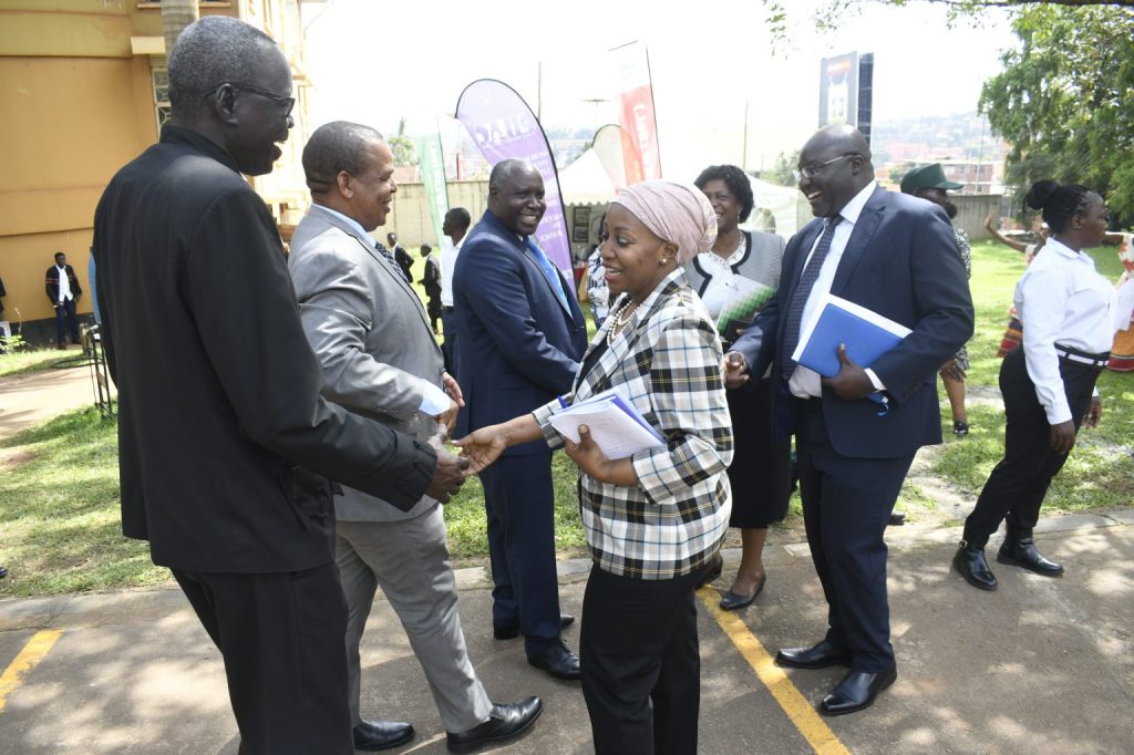 The joyous School of Law Leaders welcoming the EACJ High Level Delegation.