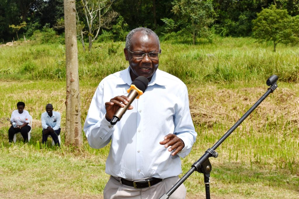 Prof. Bernard Bashaasha, the initiator of the botanical gardens at CAES.