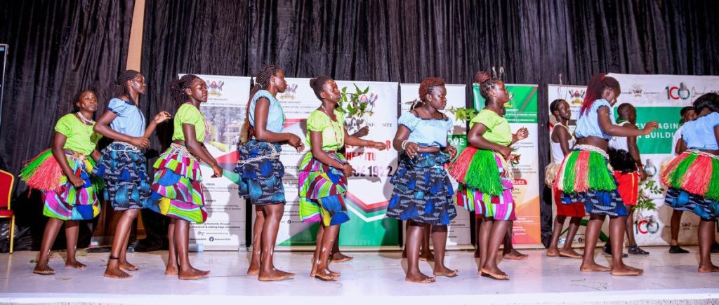 A dance performance by students.