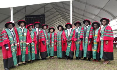 Some of the CAES PhD graduates. The College presented 14 PhD graduands, 6 female and 8 male during Day 2 of the 73rd Graduation Ceremony of Makerere University on 14th February 2022 at the Freedom Square.