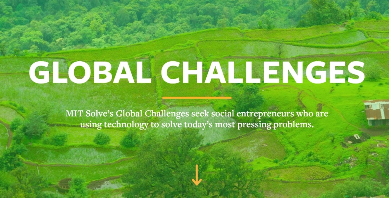 A screenshot of MIT Solve’s 2023 Global Challenges page.