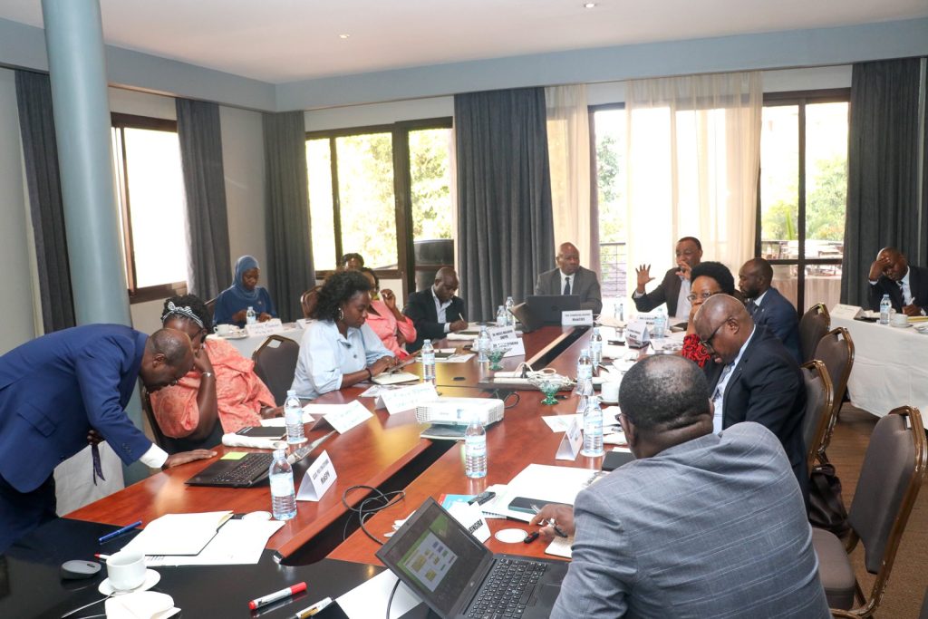 Participants holding a discussion at the RMNCAH partners' engagement meeting.