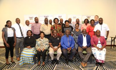 Participants at the 6th Annual Gerda Henkel Graduate Supervisors' Retooling Seminar for Cohort 2022 pose for a group photo during the workshop held at the Hilton Garden Inn, Kampala Uganda on 23rd February 2023.