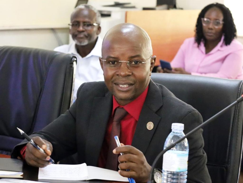 Prof. Edward Bbaale responding to participants during the meeting.