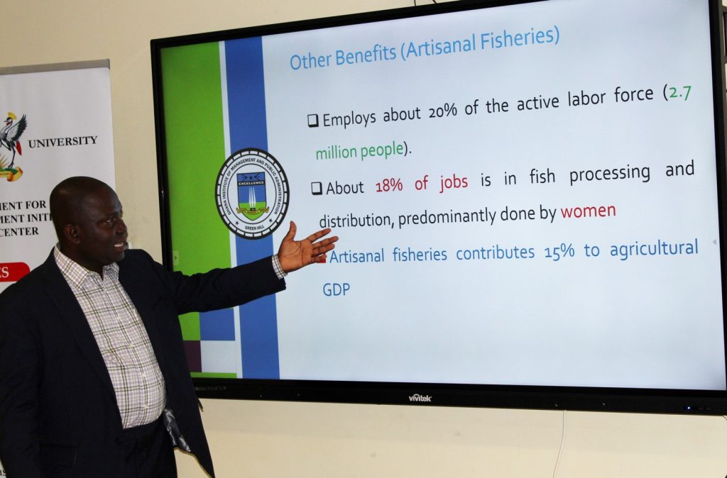 Prof. Wisdom Akpalu highlighting the importance of fisheries sector.