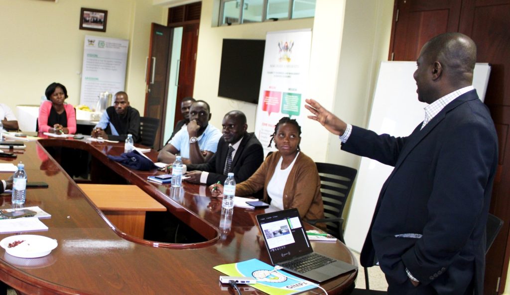 Prof. Akpalu teaching fisheries officials on day one.