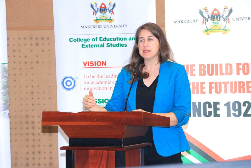 Amy Peterson, Cultural Affairs Officer the US Embassy Kampala represented the Ambassador Natalie E. Brown.