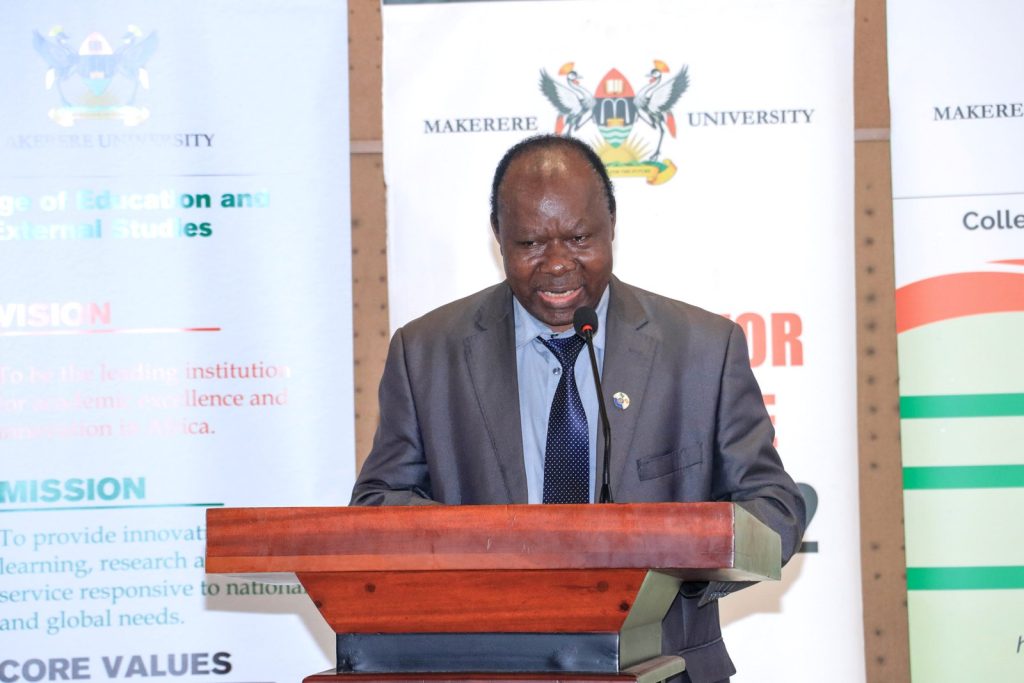 Professor Fredrick J. Muyodi, the team lead from the Makerere University’s Department of Zoology, Entomology and Fisheries Sciences speaking at the launch.