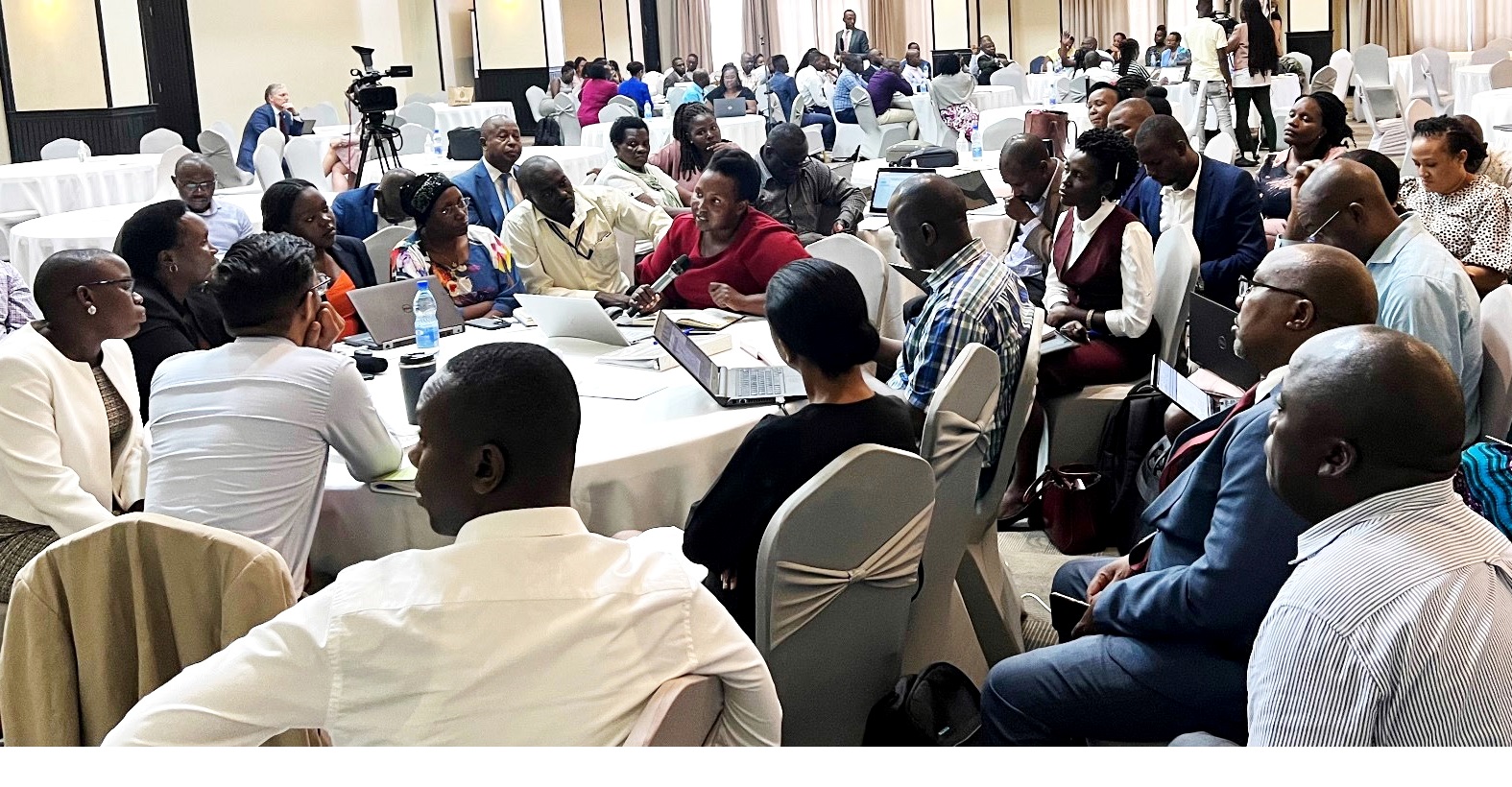 Group discussion on Continuation of Treatment, Prevention & Sub-Groups and Health Systems Strengthening at the PEPFAR stakeholders meeting, February 22-23, 2023, Mestil Hotel, Kampala Uganda. Photo: METS.