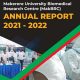 Cover page of the Makerere University Biomedical Research Centre (MakBRC) Annual Report 2021-2022.
