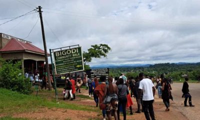 CEES Students arrive at the Bigodi Community Tourism Project Centre in Kamwenge District, adjacent to Kibaale National Park on 3rd May 2023.