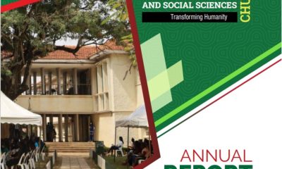 Cover page of the CHUSS Annual Report 2022, Makerere University, Kampala Uganda.