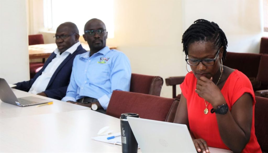 Some of the CoCIS staff attending the meeting, Conference Hall, Block A, CoCIS, Makerere University, Kampala Uganda.