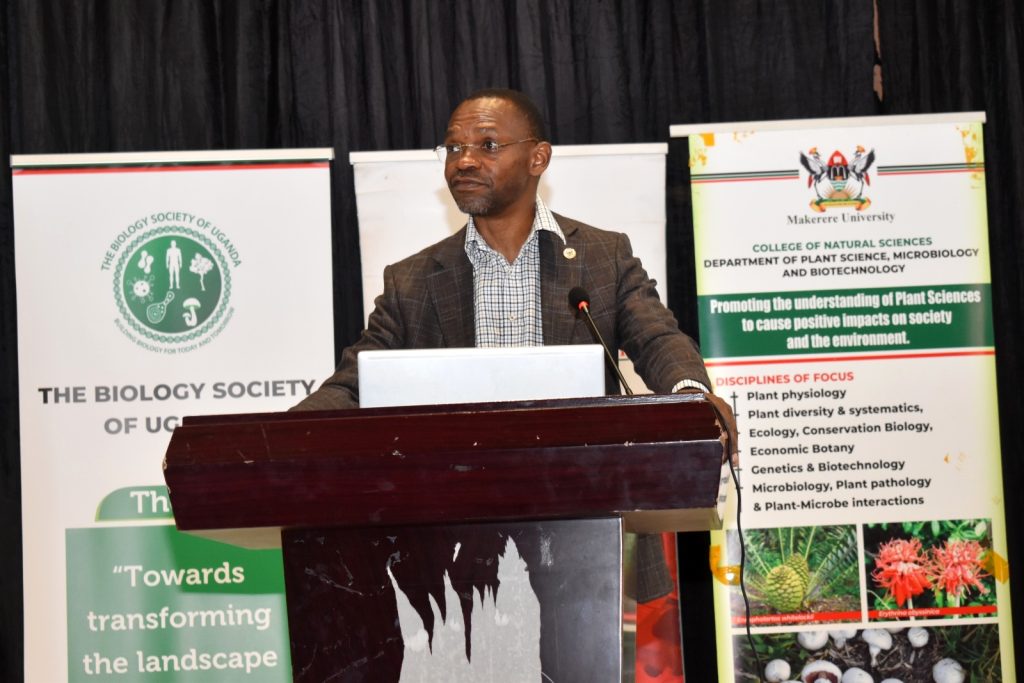 Prof. Umar Kakumba, DVCAA, Makerere University graced the BioSU inception meeting, Yusuf Lule Auditorium, Makerere University, Kampala Uganda.