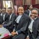 The Respondents Team during the 9th Clinical Legal Education (CLE) Moot Court Competition held on the 20th April 2023 at the High Court, Kampala Uganda. They emerged winners of the competition.
