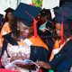 Graduands from College of Education and External Studies (CEES) at the 73rd Graduation on Tuesday 14th February 2023, Freedom Square, Makerere University, Kampala Uganda, East Africa.