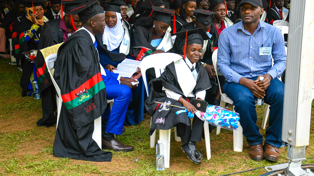 Person with special needs at the 73rd Graduation Ceremony
