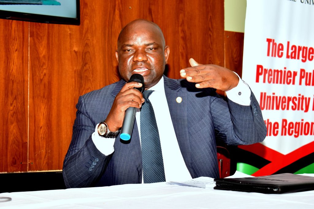 The Representative of the Parliamentary Committee on Climate Change, Hon. Biyika Lawrence Songa highlighted the need to address governance issues and to review climate laws. School of Forestry, Environmental and Geographical Sciences (SFEGS), College of Agricultural and Environmental Sciences (CAES), Makerere University, Kampala Uganda.
