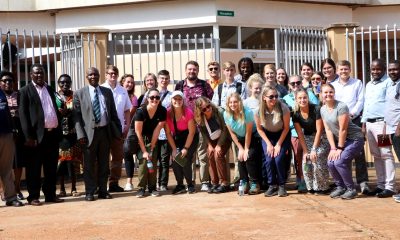 The Hosts and the Summer School participants take off time for a group photo after the commencement meeting on 5th June 2023, College of Veterinary Medicine, Animal Resources and Biosecurity (CoVAB), Makerere University. Kampala Uganda. East Africa.