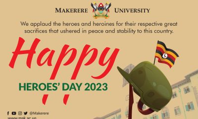 Happy Heroes' Day 2023. Makerere University, Kampala Uganda, East Africa.