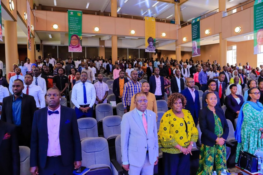 Part of the audience that graced the JNLC Presidential Lecture Series. 8th June 2023, Yusuf Lule Central Teaching Facility Auditorium, Makerere University, Kampala Uganda.