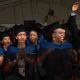 Mak CoBAMS Graduands jubilate on the third session of the 72nd Graduation held on 25th May 2022.