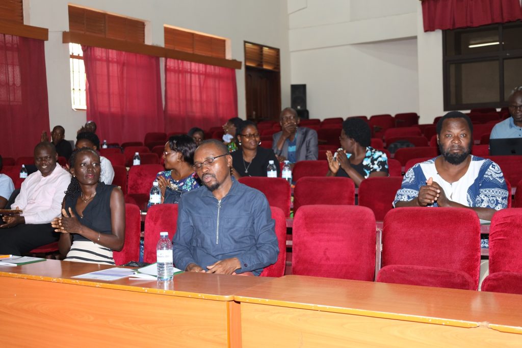 Some of the CEES Staff that attended the two-day training in graduate supervision. College of Engineering, Design, Art and Technology (CEDAT) Conference Hall, Makerere University, Kampala Uganda, East Africa.