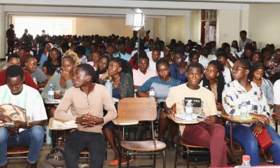 A Section of Freshers that attended the orientation ceremony in the Big Lab 2, Block B, College of Computing and Information Sciences (CoCIS), Makerere University. Kampala Uganda.