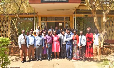 Members of staff from the School of Biosciences, CoNAS led by the Dean, Prof. Arthur Tugume (6th Right) with secondary school biology teachers during the seminar held at Makerere University on 26th July 2023. Zoological Museum and Aquarium, Department of Zoology, Entomology and Fisheries Sciences, CoNAS, Makerere University, Kampala Uganda. East Africa.