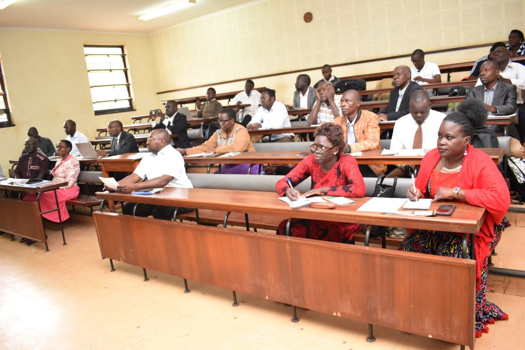 Staff from the School of Biosciences, CoNAS and secondary school biology teachers at the seminar. Zoological Museum and Aquarium, Department of Zoology, Entomology and Fisheries Sciences, CoNAS, Makerere University, Kampala Uganda. East Africa.