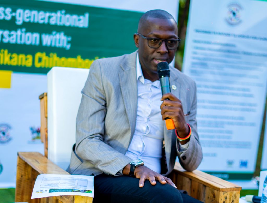 Mr. Andrew Tumusiime, a founding board member of JNLC. JNLC Gardens, Makerere University. Kampala Uganda East Africa.