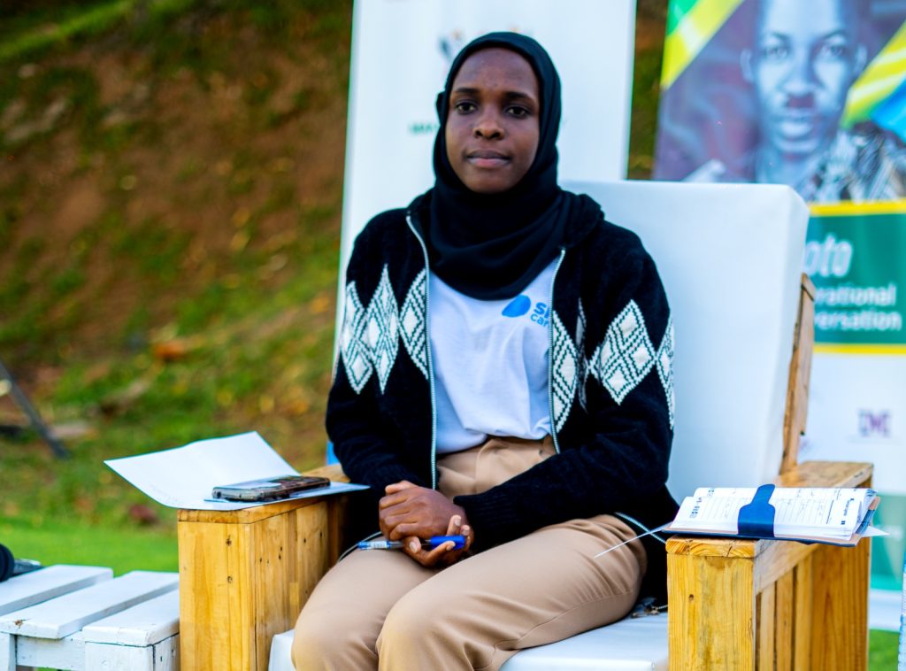 H.E. Mariat Namiiro, the Vice Guild President of the 89th Students’ Guild. JNLC Gardens, Makerere University. Kampala Uganda East Africa.