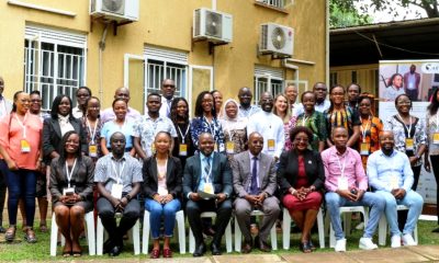 The Director, Research and Graduate Training (DRGT)-Prof. Edward Bbaale (Seated 4th R) and the Dean MakSPH-Prof. Rhoda Wanyenze (Seated 3rd R) with CARTA fellows during the Joint Advanced Seminar (JAS) held from 7th to 18th August 2023 at the Makerere University School of Public Health (MakSPH) Resilient Africa Network (RAN) Lab, Plot 28 House 30, Upper Kololo Terrace, Kampala Uganda. Photo: CARTA