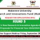 Makerere University Research and Innovations Fund (Mak-RIF) Round 5 Track 1 Request for Applications. Deadline 20th October 2023.