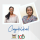 Class of 2023 Future of the Field recipients from Makerere University School of Public Health (MakSPH), Ms. Stella Kakeeto, a Grants Manager (Right) and Ms. Edna Angelique Karungi, a grants accountant (Left). Makerere University, Kampala, Uganda, East Africa.