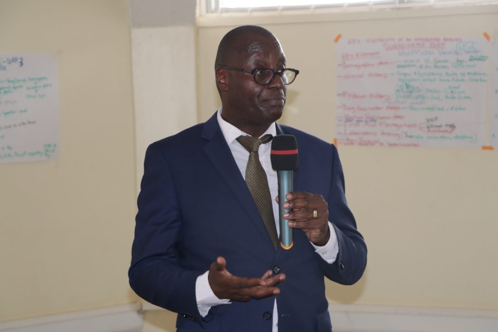 Dr.  Andrew Kambugu, Director, Infectious Disease Institute (IDI) affirms IDI’s support to the project. Centre for Biosecurity and Global Health, College of Veterinary Medicine, Animal Resources and Biosecurity (CoVAB), Makerere University, Kampala Uganda. East Africa.