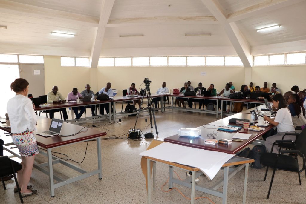 Participants in a plenary session. Centre for Biosecurity and Global Health, College of Veterinary Medicine, Animal Resources and Biosecurity (CoVAB), Makerere University, Kampala Uganda. East Africa.