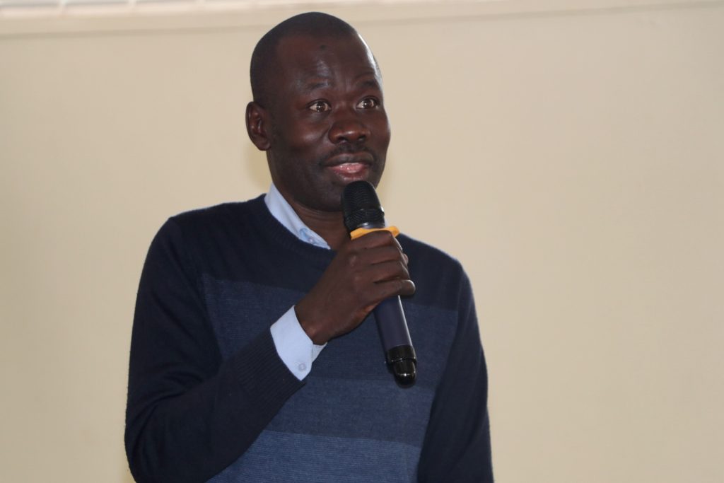 Prof. James Acai-Okwee, Deputy Principal CoVAB officiated at the opening. Centre for Biosecurity and Global Health, College of Veterinary Medicine, Animal Resources and Biosecurity (CoVAB), Makerere University, Kampala Uganda. East Africa.