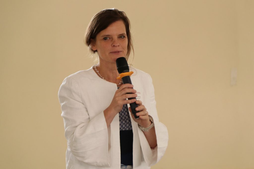 Prof. Sonja Hartnack, from the Vetsuisse Faculty, University of Zurich gives the background to the project. Centre for Biosecurity and Global Health, College of Veterinary Medicine, Animal Resources and Biosecurity (CoVAB), Makerere University, Kampala Uganda. East Africa.