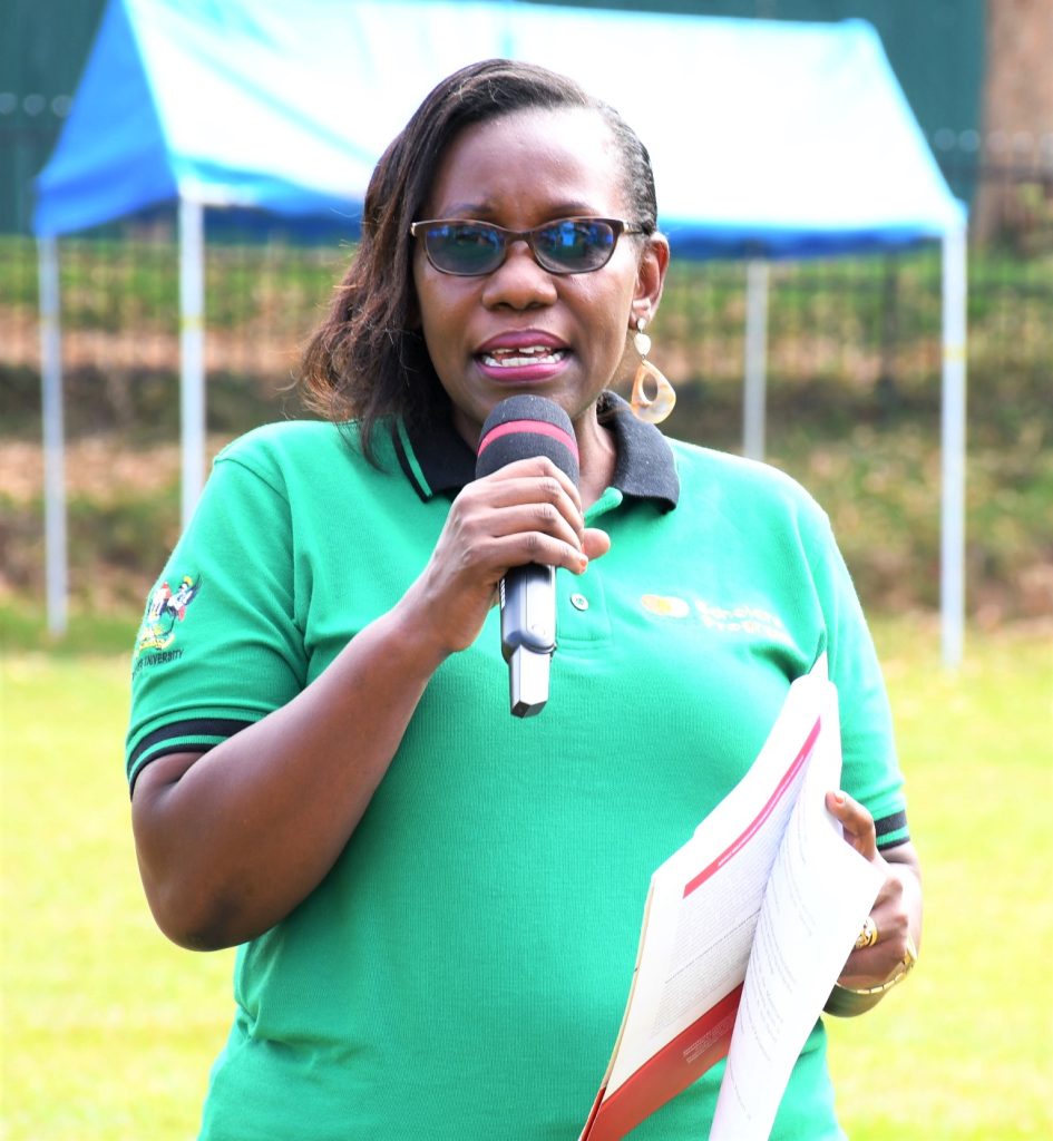 Prof. Justine Namaalwa, Program Coordinator. Mastercard Foundation Scholars Program Annual Community Open Day, 2nd September 2023, Freedom Square, Makerere University, Kampala Uganda, East Africa.