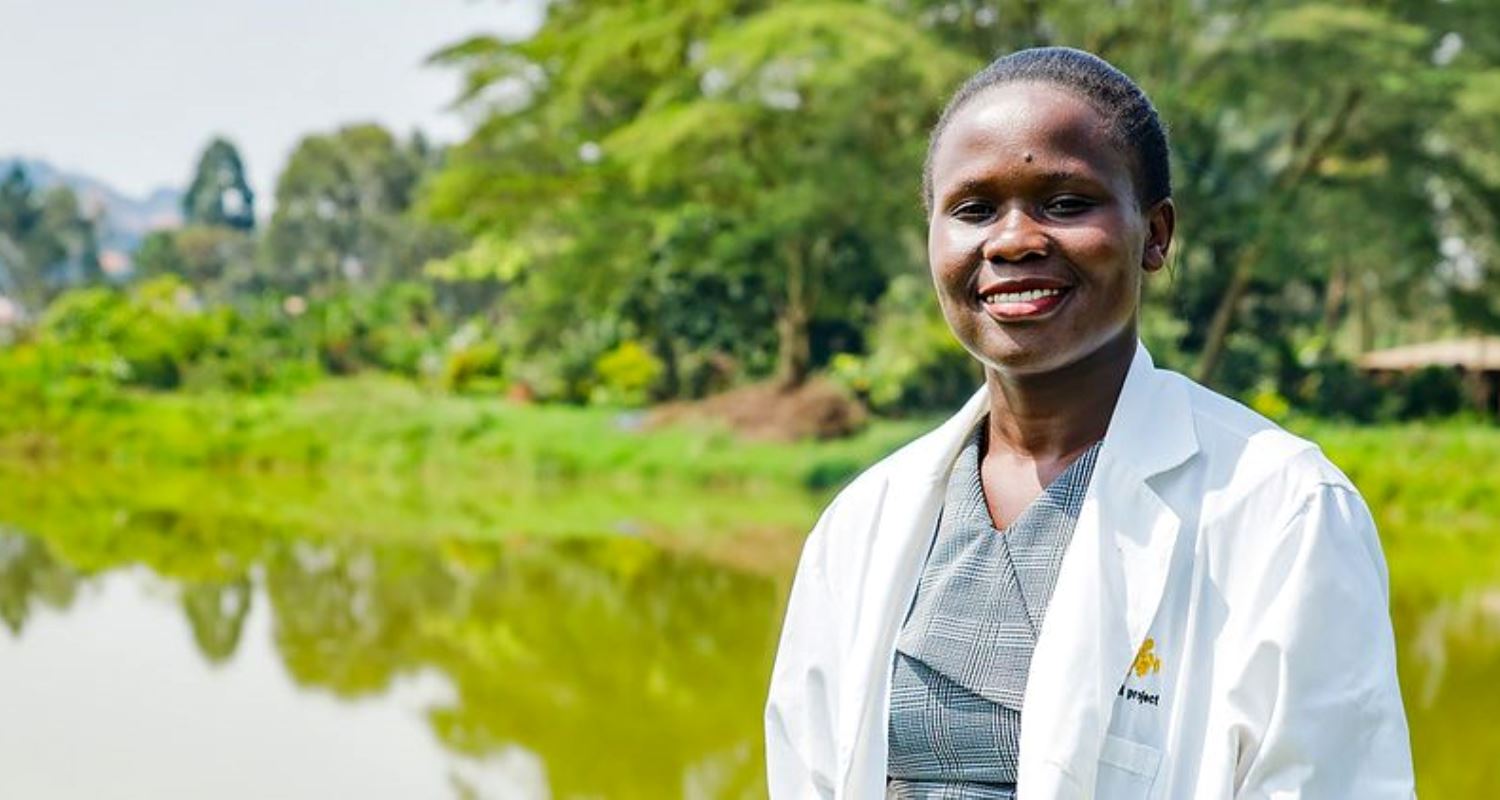 Dorothy Akoth, Master's student at Makarere University and 2023 GBIF Graduate Researchers Award winner. Photo by Christine Elong / National Fisheries Resources Research Institute.