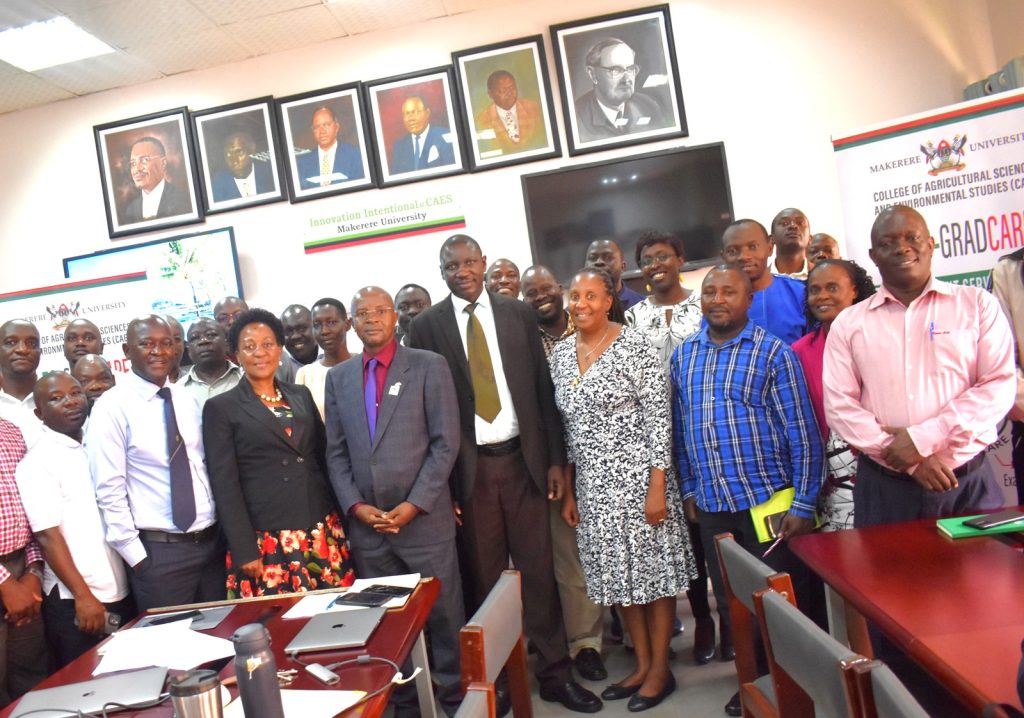 CAES staff and University Administrators after the launch of the System. CAES Conference HallMakerere University, Kampala Uganda, East Africa., 