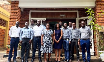 The Director, Dr. Alice Namale (4th Left) with teams from CDC Kenya, CDC Uganda and MakSPH-METS after the debrief meeting at METS offices. Makerere University School of Public Health-METS, Kololo, Kampala Uganda, East Africa.