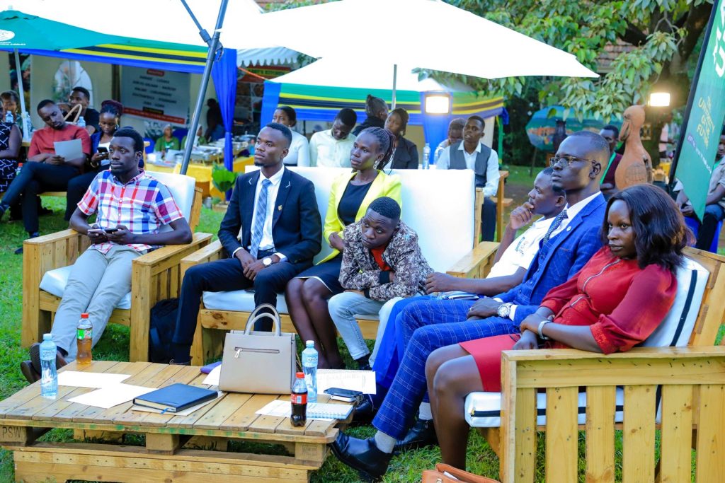 The audience follows proceedings of the panel discussion. Julius Nyerere Leadership Centre (JNLC), Plot 111, Pool Road, Makerere University. Kampala Uganda, East Africa.